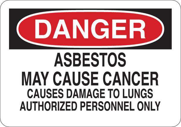 Danger Sign, 10 in H, 14 in W, Plastic, English, 35FZ28