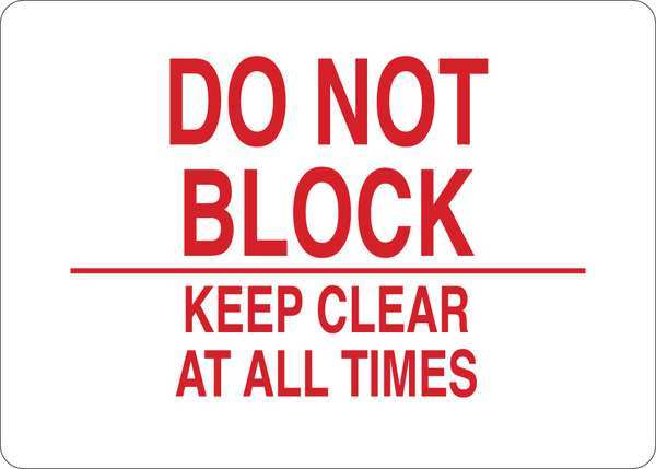 Facility Sign, Self-Adhesive, 7 in. W, Text, 35GF78