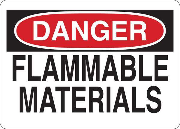 Danger Sign, 7 in H, 10 in W, English, 35FX89