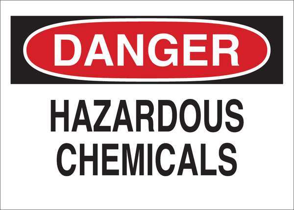 Danger Sign, 10 in H, 14 in W, English, 34GG50