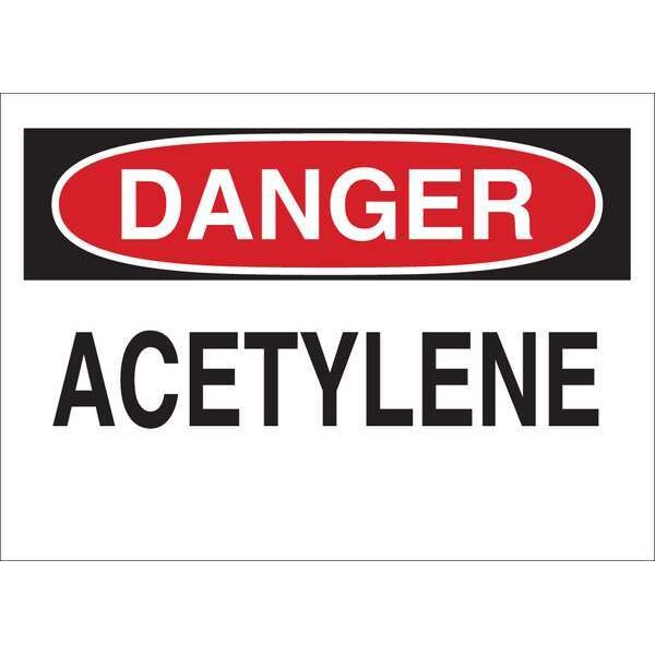 Danger Sign, 7 in H, 10 in W, Vinyl, English, 35GH15