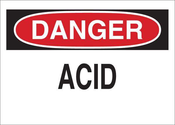 Danger Sign, 10 in H, 14 in W, Plastic, English, 34GJ20