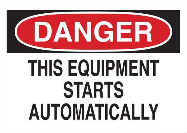 Danger Sign, 10 in Height, 14 in Width, Plastic, English