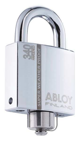 Padlock, Keyed Different, Standard Shackle, Rectangular Hardened Steel Body, Hardened Steel Shackle