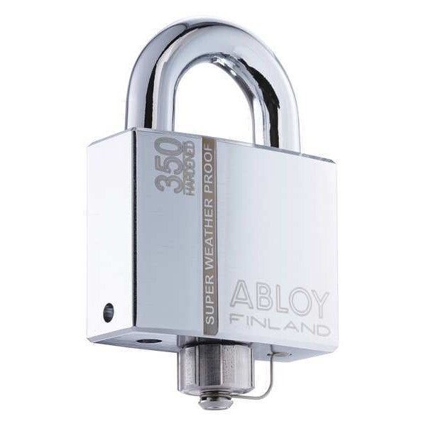 Padlock, Keyed Different, Standard Shackle, Rectangular Hardened Steel Body, Hardened Steel Shackle