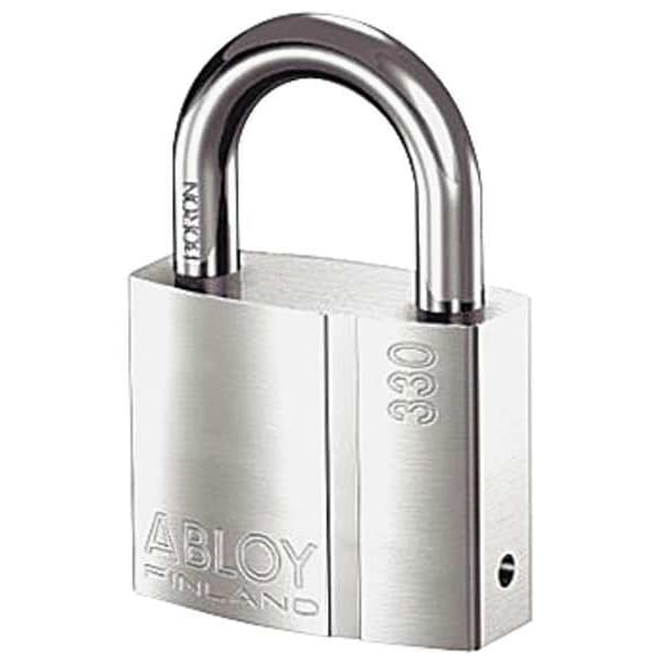 Padlock, Keyed Alike, Standard Shackle, Rectangular Brass Body, Hardened Steel Shackle, 1 in W
