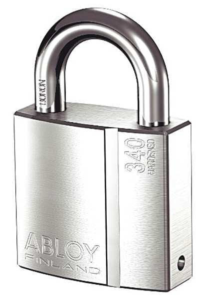 Padlock, Keyed Different, Standard Shackle, Rectangular Hardened Steel Body, Boron Shackle