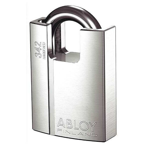 Padlock, Keyed Alike, Standard Shackle, Rectangular Brass Body, Hardened Steel Shackle, 1 3/32 in W