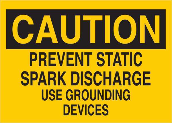 Caution Sign, 10 in Height, 14 in Width, Plastic, English