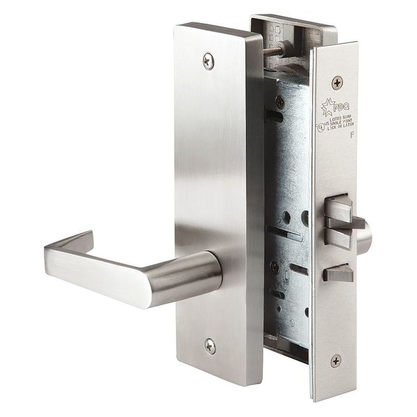 Mortise Lockset, Lever, MR, MR Escutcheon, Passage, Mech.