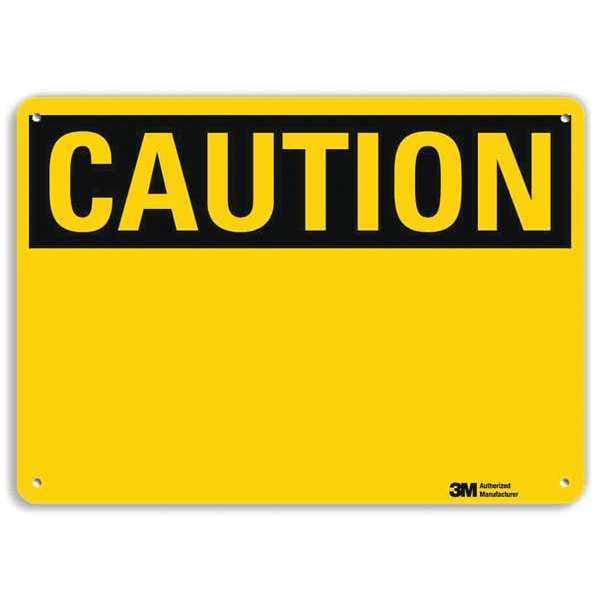 Safety Sign, Caution, 10in.H