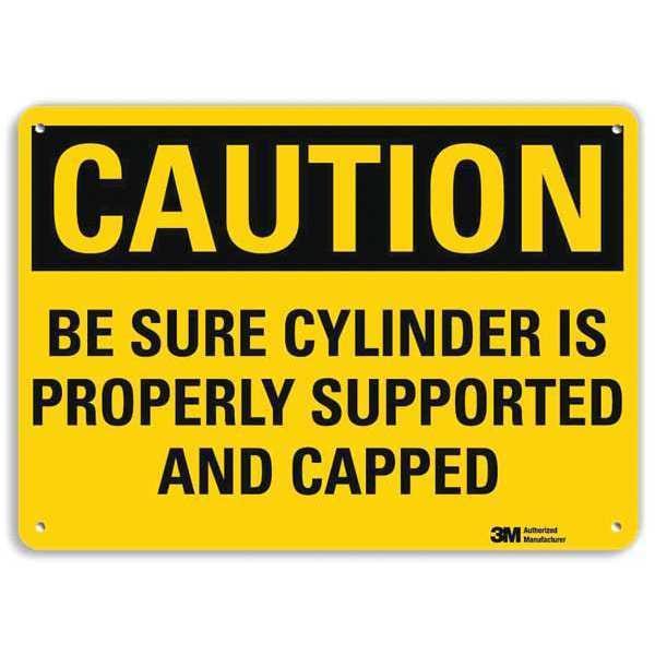 Plastic Caution Sign, 4 Holes, 10
