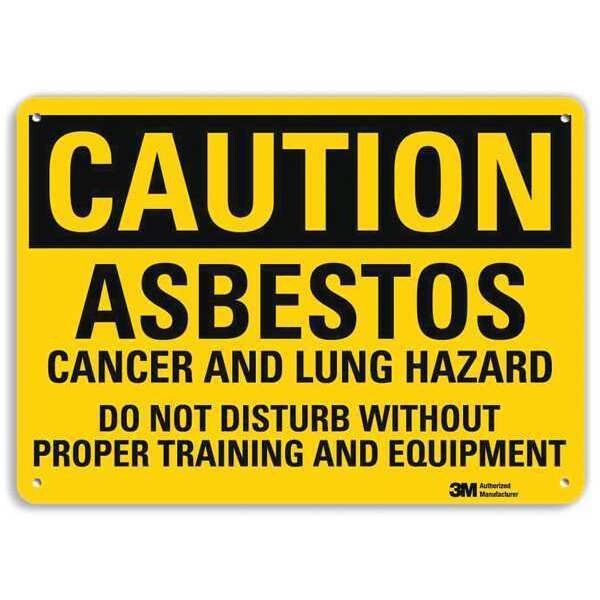 Caution Sign, 7 in H, 10 in W, Vertical Rectangle, English, U4-1056-NA_10x7