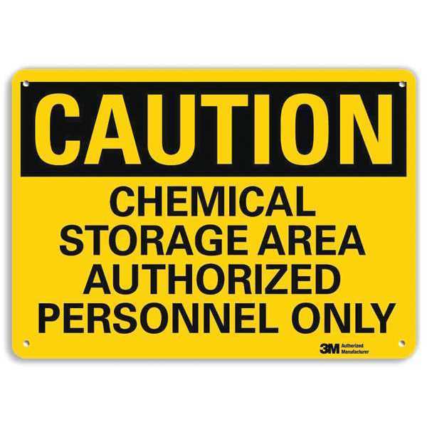 Safety Sign, 10 in Height, 14 in Width, Aluminum, Horizontal Rectangle, English, U4-1117-RA_14X10