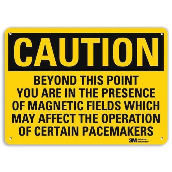Safety Sign, 10 in Height, 14 in Width, Aluminum, Horizontal Rectangle, English, U4-1085-RA_14X10
