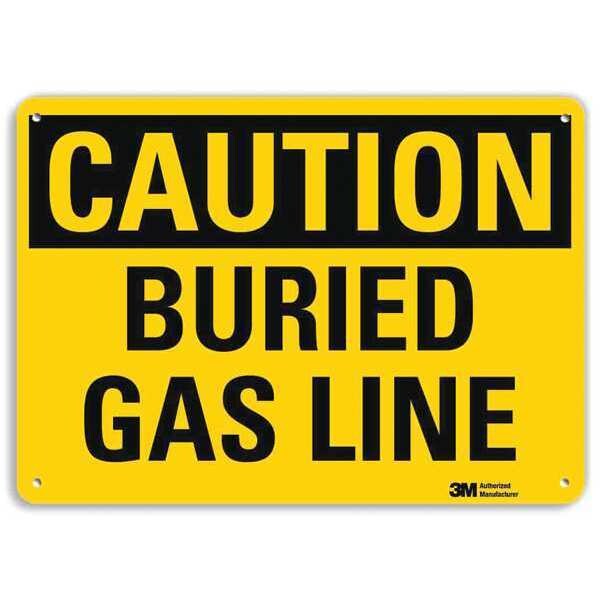 Caution Sign, 7 in H, 10 in W, Vertical Rectangle, English, U4-1101-NA_10x7