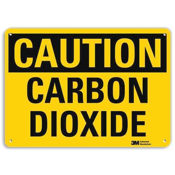 Caution Sign, 7 in H, 10 in W, Plastic, Vertical Rectangle, English, U4-1105-NP_10X7