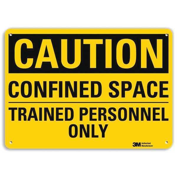 Safety Sign, Trained Personnel Only, 10inH