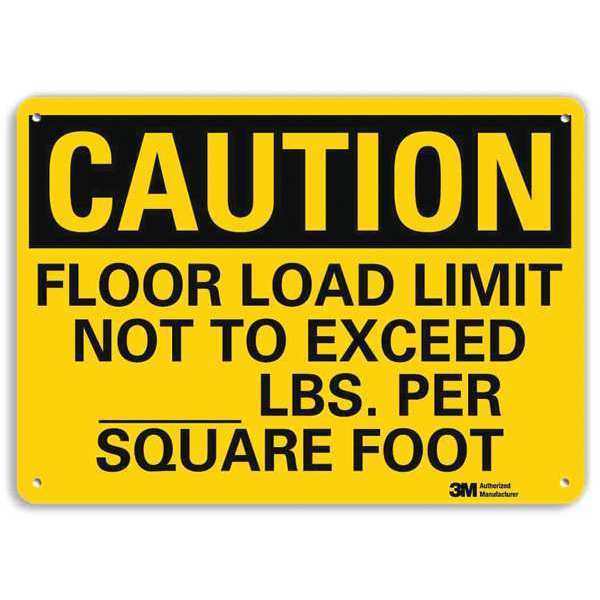 Plastic Caution Sign, 4 Holes, 10