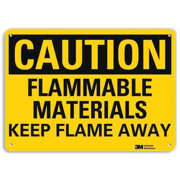 Safety Sign, 10 in Height, 14 in Width, Aluminum, Horizontal Rectangle, English, U4-1312-RA_14X10