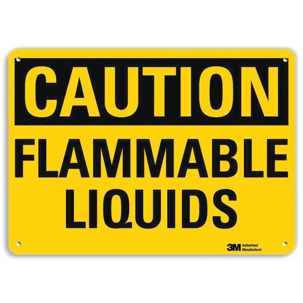 Caution Sign, 10 in H, 14 in W, Horizontal Rectangle, English, U4-1311-NA_14x10