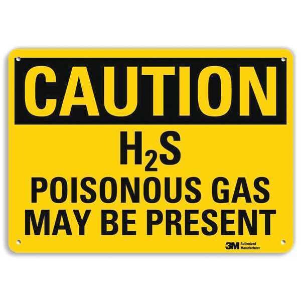 Safety Sign, 10 in Height, 14 in Width, Aluminum, Horizontal Rectangle, English, U4-1351-RA_14X10