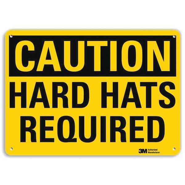 Plastic Caution Sign, 4 Holes, 10