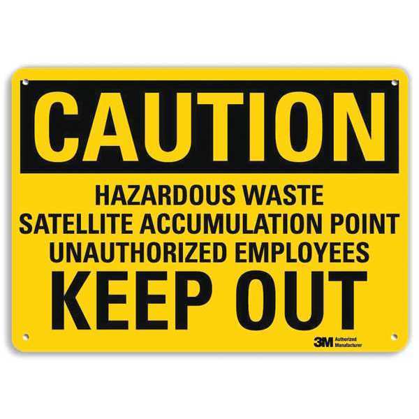 Safety Sign, 10 in Height, 14 in Width, Aluminum, Horizontal Rectangle, English, U4-1382-RA_14X10