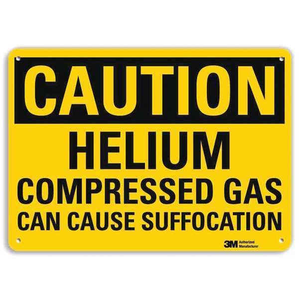 Caution Sign, 7 in H, 10 in W, Plastic, Vertical Rectangle, English, U4-1407-NP_10X7