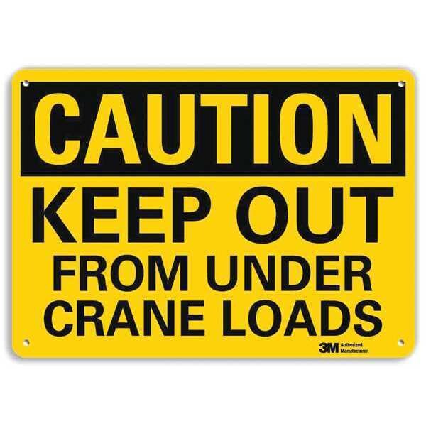 Caution Sign, 10 in H, 14 in W, Aluminum, Horizontal Rectangle, English, U4-1469-NA_14x10