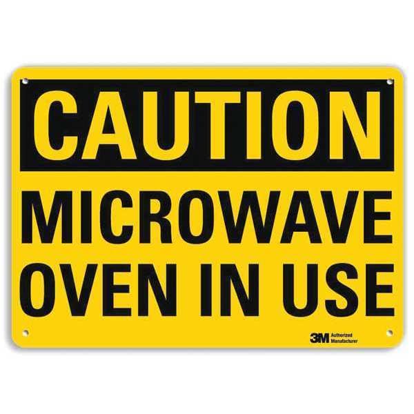 Caution Sign, 7 in H, 10 in W, Plastic, Vertical Rectangle, U4-1533-NP_10X7