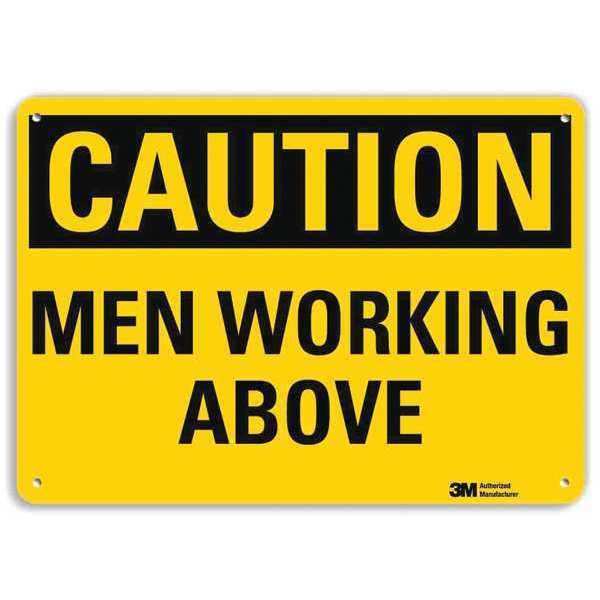 Safety Sign, 10 in Height, 14 in Width, Aluminum, Horizontal Rectangle, English, U4-1526-RA_14X10