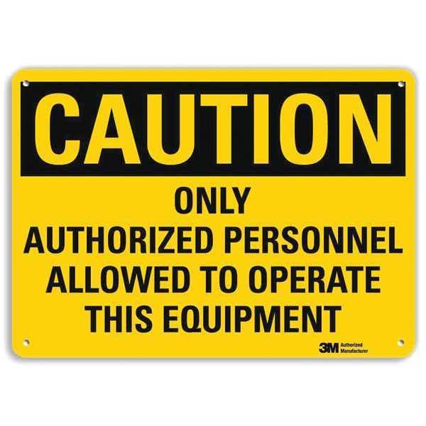 Safety Sign, English, 10in.H