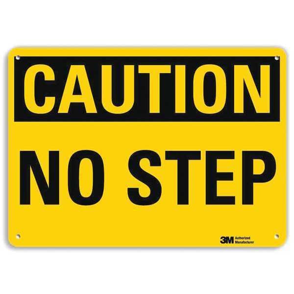 Safety Sign, 10 in Height, 14 in Width, Aluminum, Horizontal Rectangle, English, U4-1553-RA_14X10