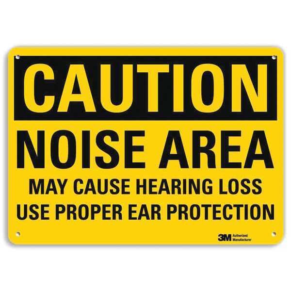 Plastic Caution Sign, 4 Holes, 14