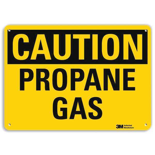 Safety Sign, 10 in Height, 14 in Width, Aluminum, Horizontal Rectangle, English, U4-1608-RA_14X10