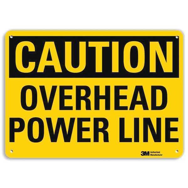 Plastic Caution Sign, 4 Holes, 14