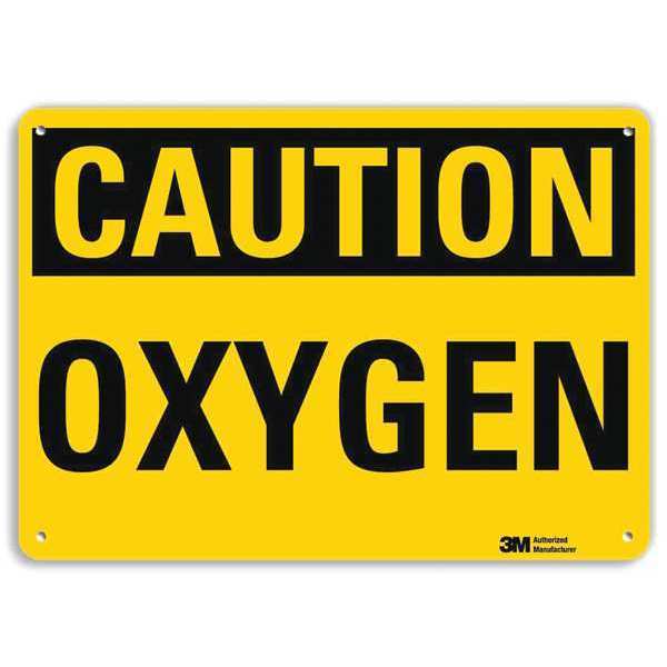 Caution Sign, 10 in H, 14 in W, Horizontal Rectangle, English, U4-1582-NA_14x10