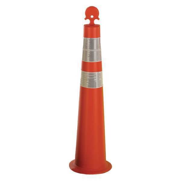 Channelizer Cone with Collar, 42inH, Ornge