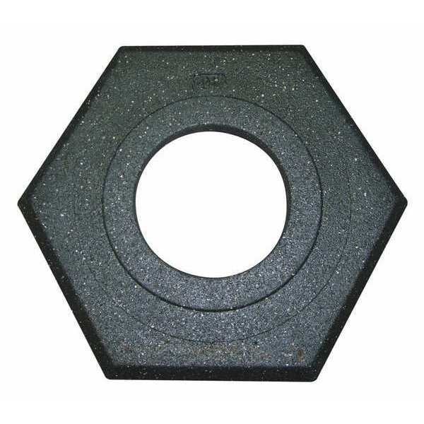 Channelizer Cone Base, Recycled rubber, 2 1/2 in H, 17 in L, 20 in W, Black