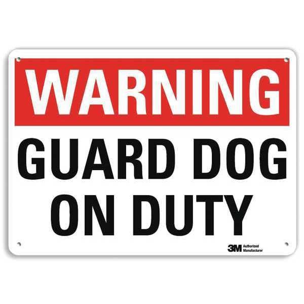 Warning Sign, 7 in H, 10 in W, Aluminum, Vertical Rectangle, English, U6-1102-NA_10x7