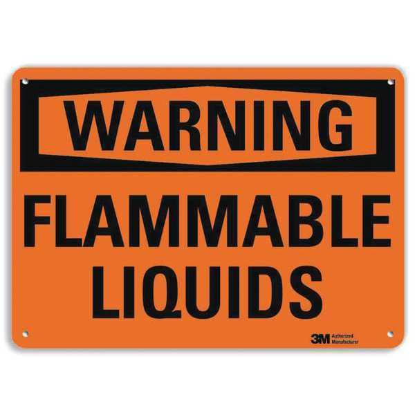 Warning Sign, 10 in H, 14 in W, Plastic, Horizontal Rectangle, English, U6-1092-NP_14X10