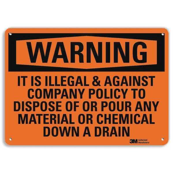 Security Sign, 10 in H, 14 in W, Aluminum, Horizontal Rectangle, English, U6-1131-NA_14x10