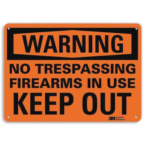 Security Sign, 7 in H, 10 in W, Plastic, Vertical Rectangle, English, U6-1180-NP_10X7