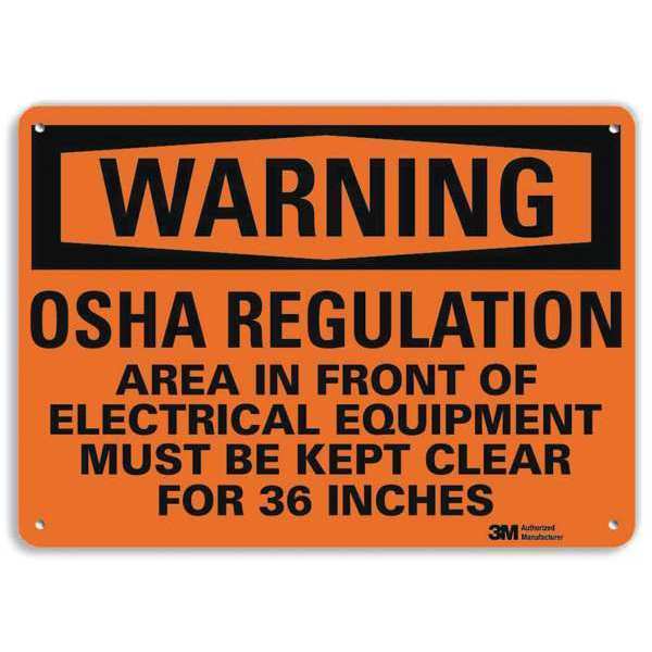 Danger Sign, 10 in Height, 14 in Width, Aluminum, Vertical Rectangle, English