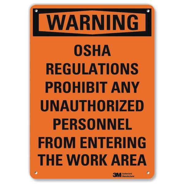 Danger Sign, 10 in Height, 10 in Width, Aluminum, Vertical Rectangle, English