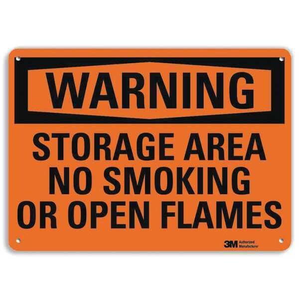 No Smoking Sign, 10 in Height, 14 in Width, Aluminum, Vertical Rectangle, English