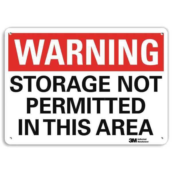 Warning Sign, 7 in H, 10 in W, Vertical Rectangle, English, U6-1230-NA_10x7