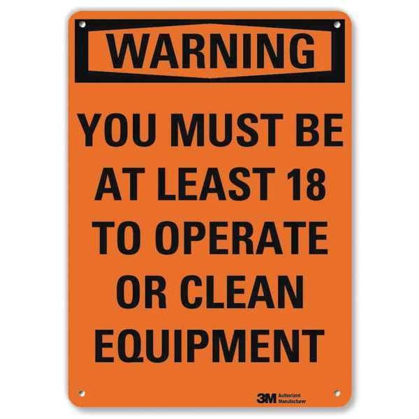 Security Sign, 10 in Height, 7 in Width, Plastic, Horizontal Rectangle, English