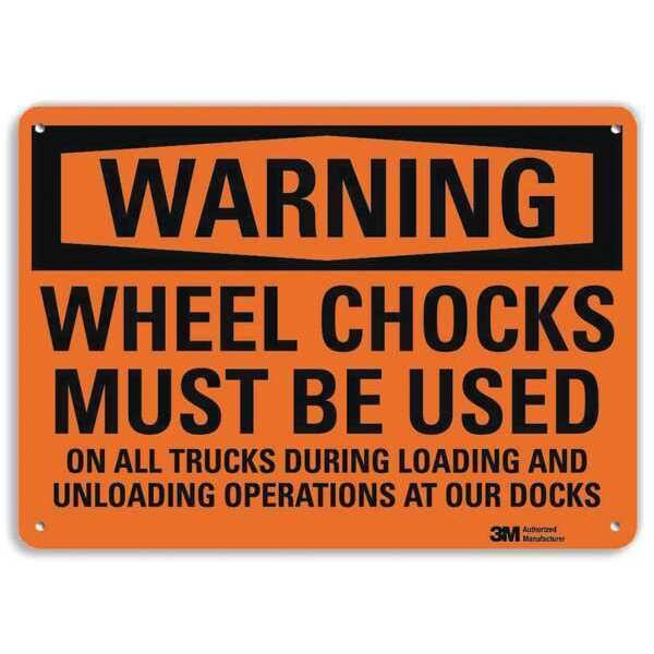 Warning Sign, 7 in H, 10 in W, Plastic, Vertical Rectangle, English, U6-1278-NP_10X7